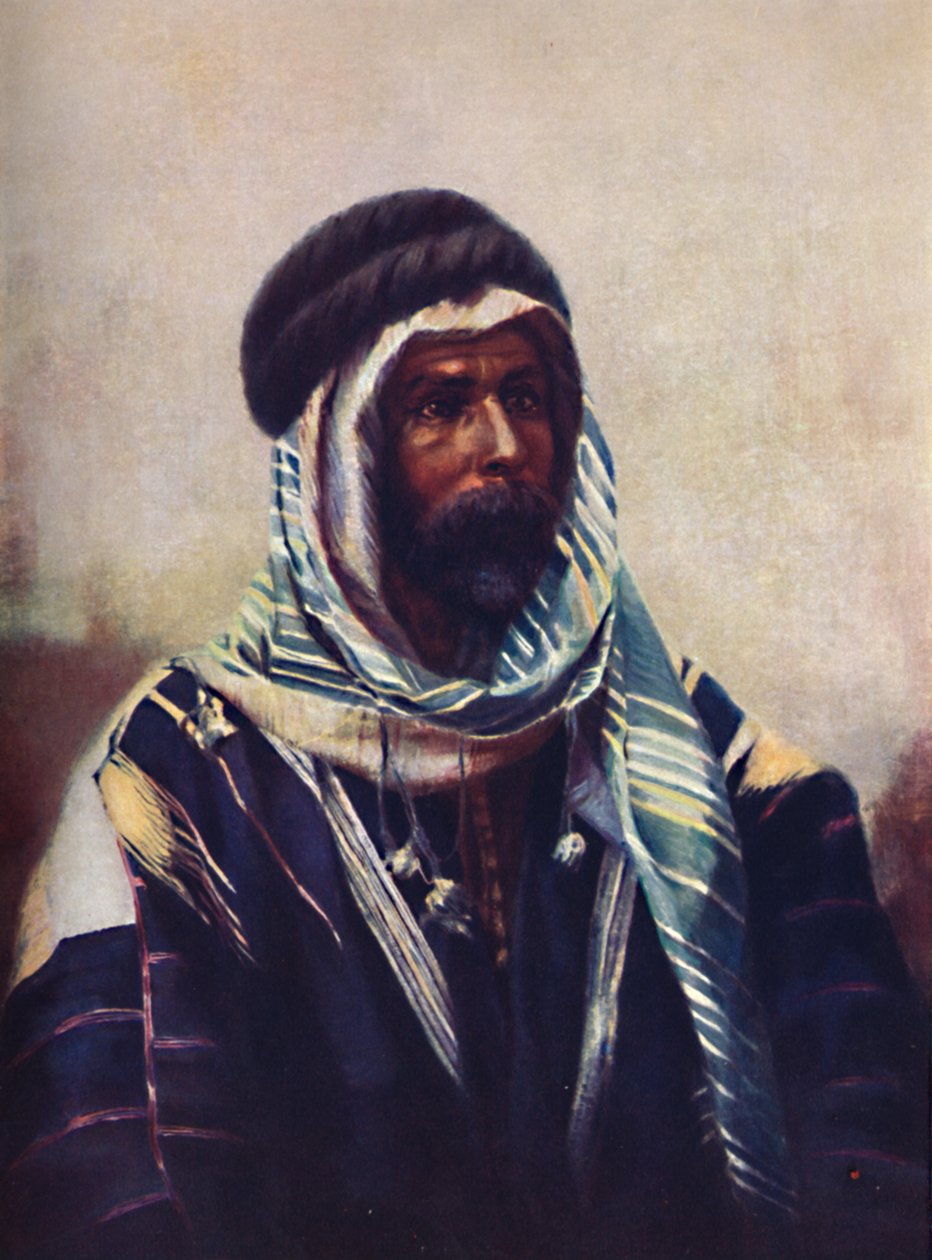 Beduiinisheikki burnousessa, 1902 tekijältä Unbekannt