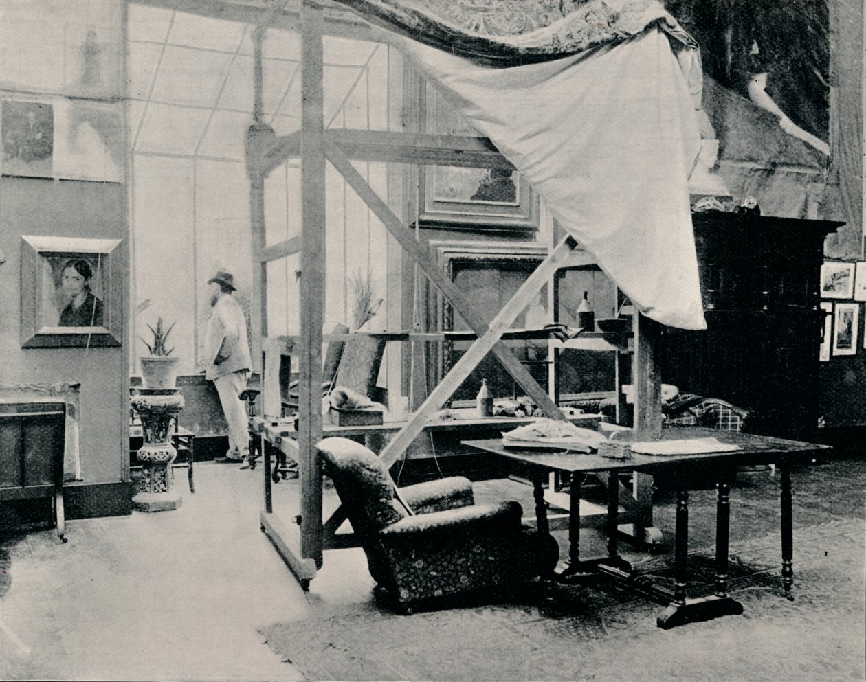 A. Besnard studiossaan, 1897 tekijältä Unbekannt