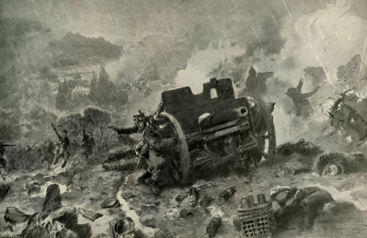 Loistava ranskalainen hyökkäys Saksan asemaa vastaan Argonnessa, 1919. tekijältä Unbekannt