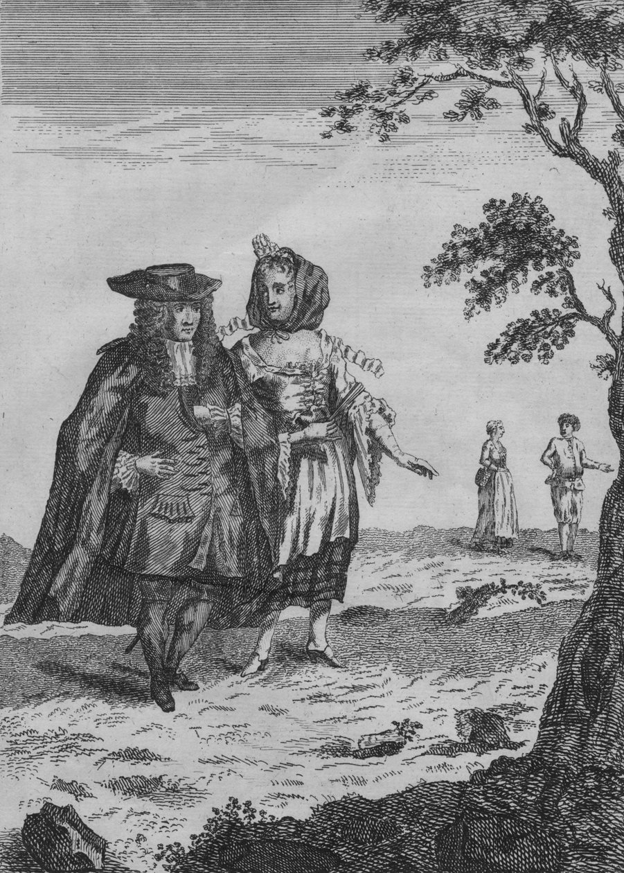 Porvarimestari ja hänen vaimonsa, 1600-luvun loppu - 1700-luvun alku tekijältä Unbekannt