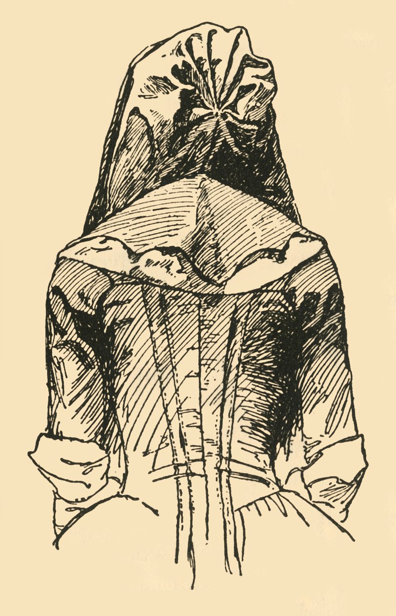 Camlet-huppu, otettu alkuperäisestä vaatekappaleesta, c1702, 1937. tekijältä Unbekannt