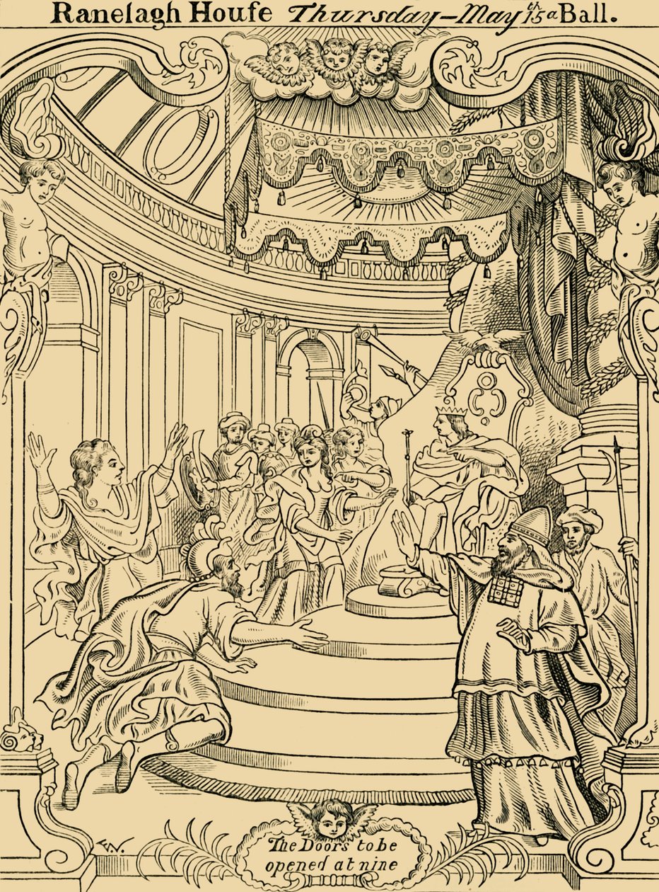 Kutsukortti Ranelaghiin, c1876. tekijältä Unbekannt