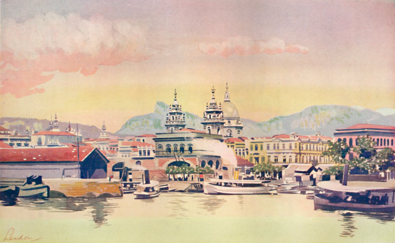 Rion tullilaiturin kulma, 1914 tekijältä Unbekannt