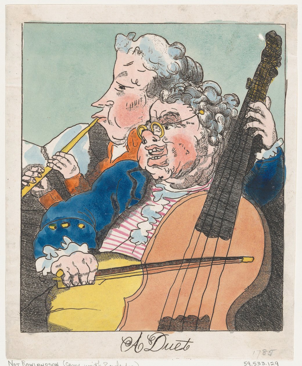 Dueto, 1785, 1785. tekijältä Unbekannt