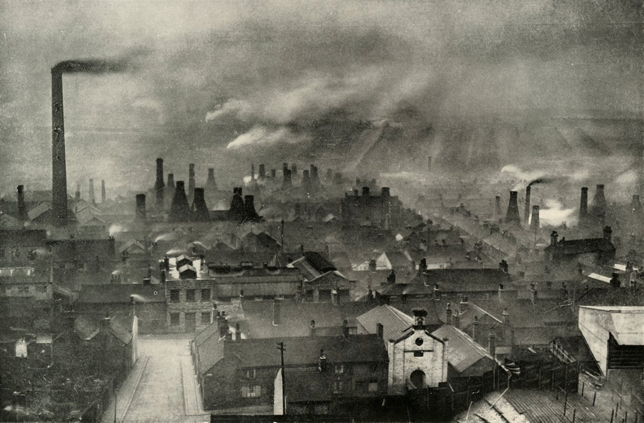 Tehdasmaisema potteriesissa, 1938 tekijältä Unbekannt