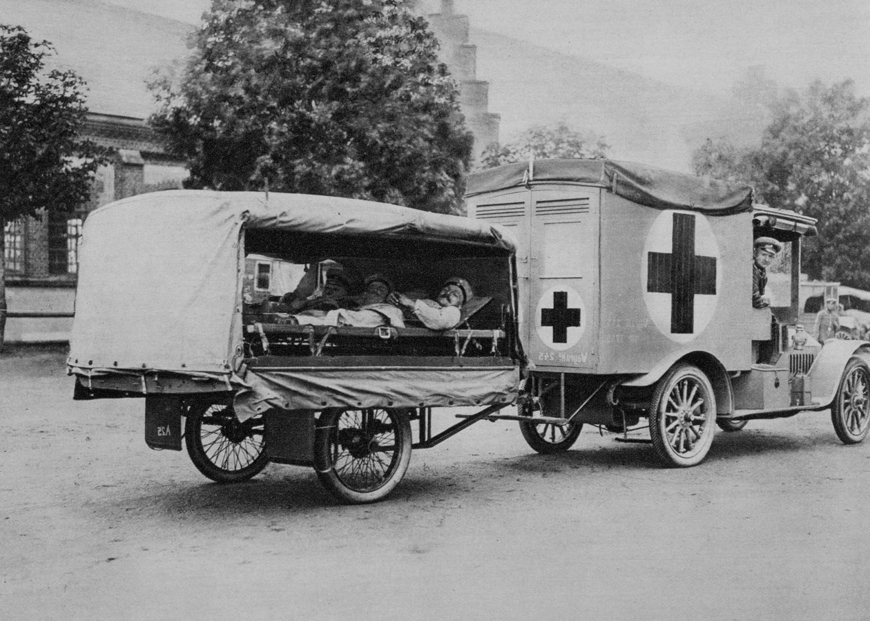 Saksalainen ambulanssi, itärintama, ensimmäinen maailmansota, 1915 tekijältä Unbekannt