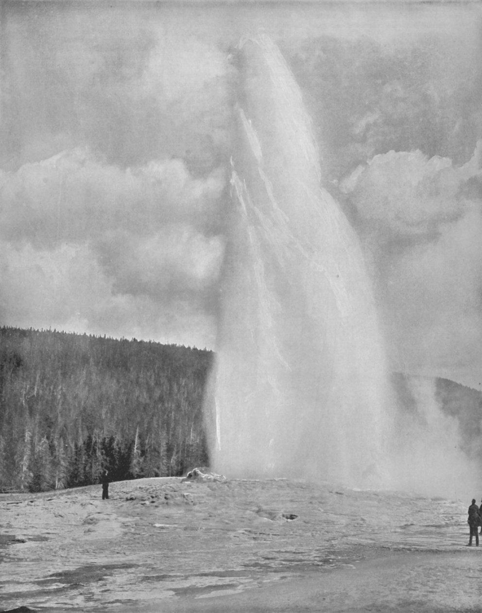Geysir Yellowstonen puistossa, 1800-luku tekijältä Unbekannt