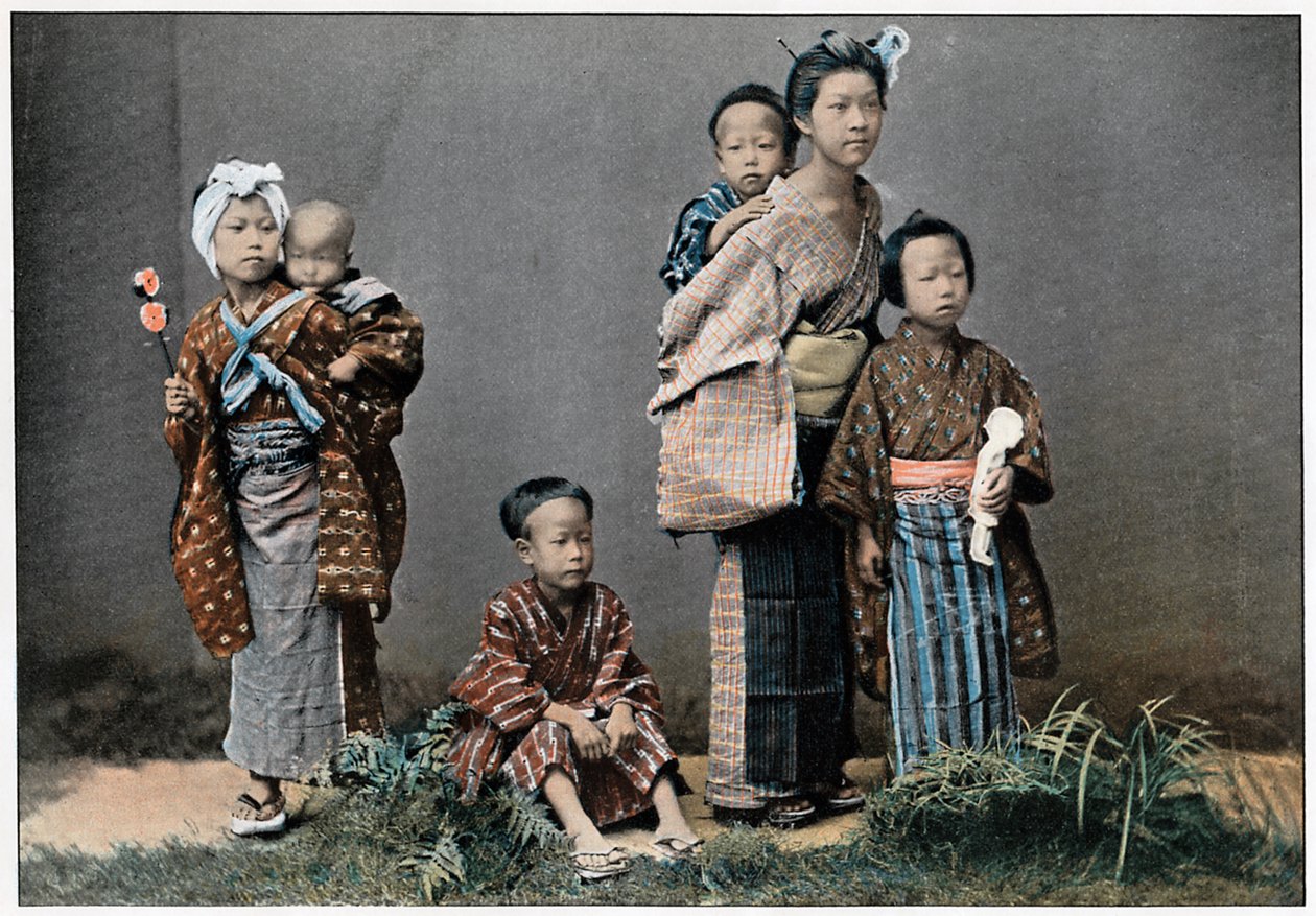 Ryhmä lapsia, c1890 tekijältä Unbekannt