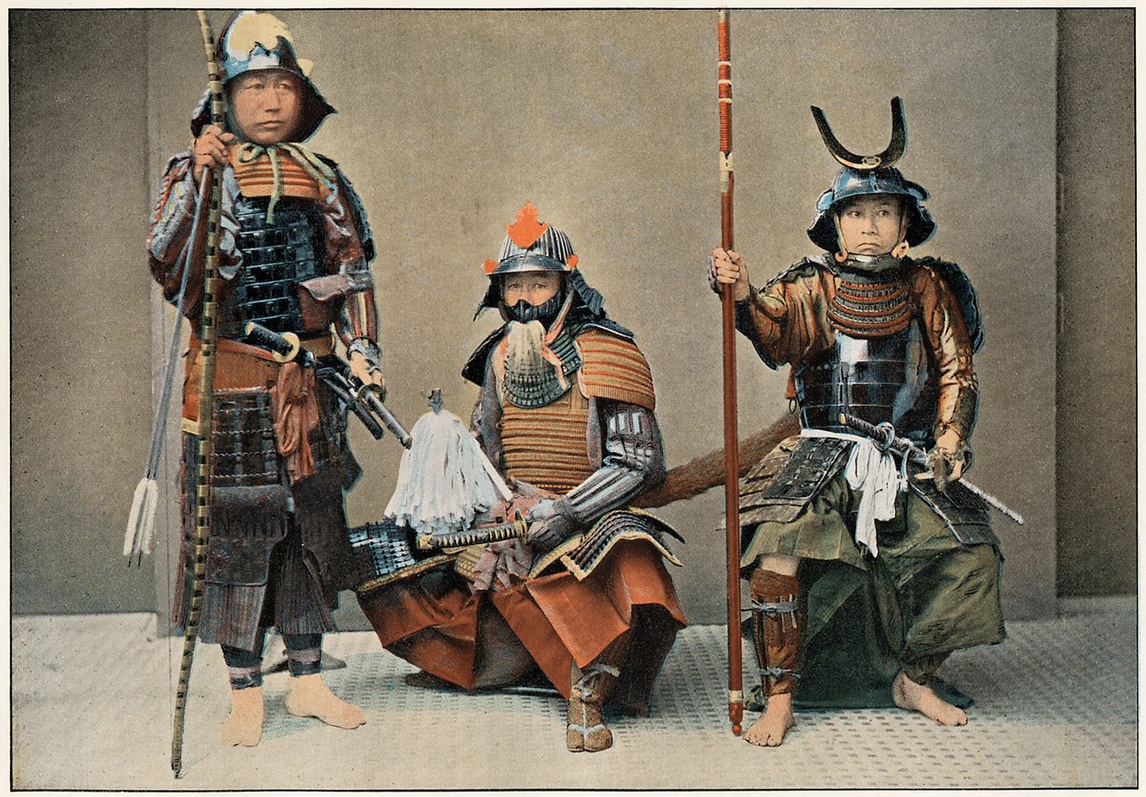 Samurairyhmä, 1890 tekijältä Unbekannt