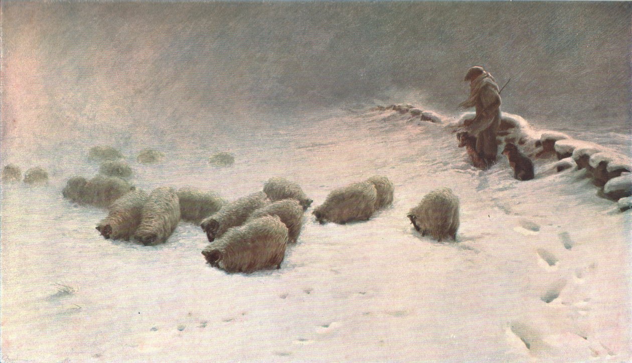 Iloton talvipäivä, c1883, c1902. tekijältä Unbekannt