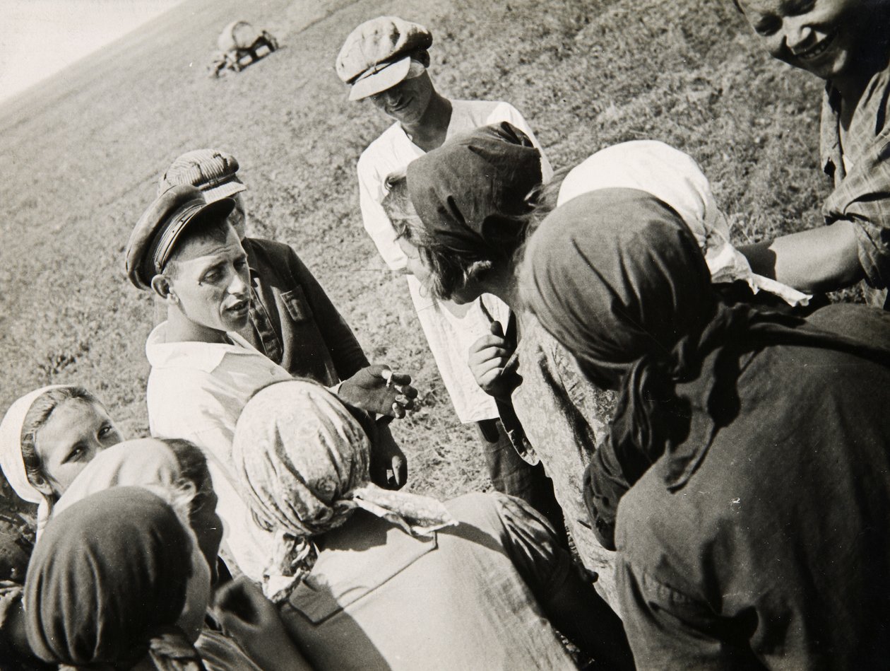 Kolhoosin prikaati tauolla, Neuvostoliitto, 1931 tekijältä Unbekannt