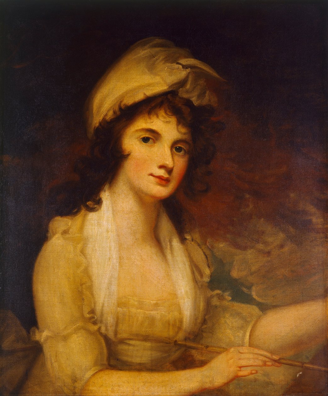 "A Lady Painting", 17. tai 19. vuosisata tekijältä Unbekannt