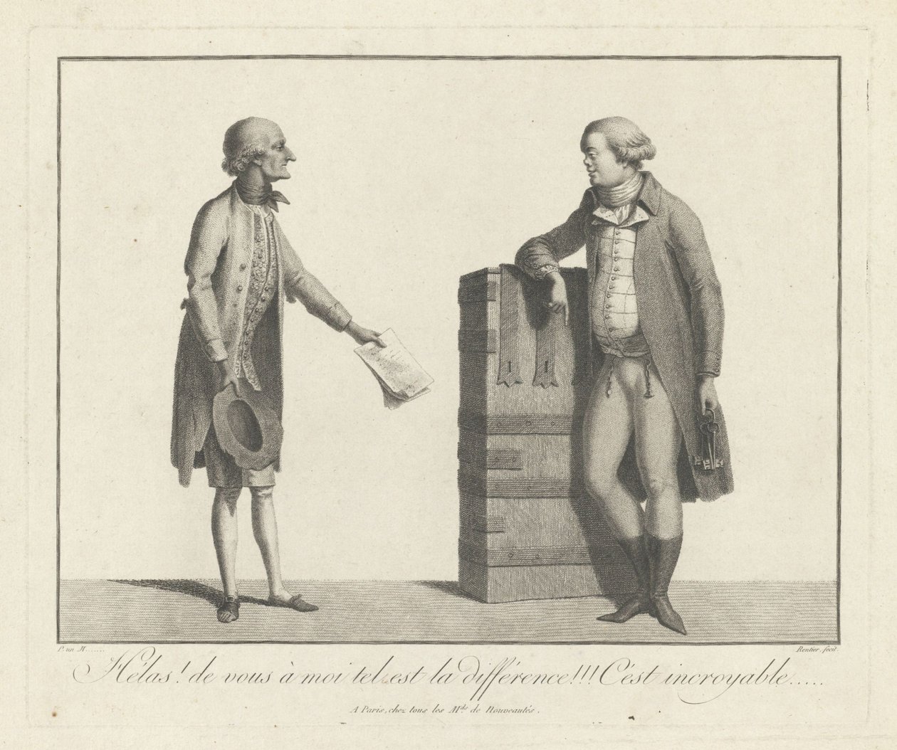 Onnekas ja epäonninen keinottelija, 1700-luvun toinen puolisko. tekijältä Unbekannt