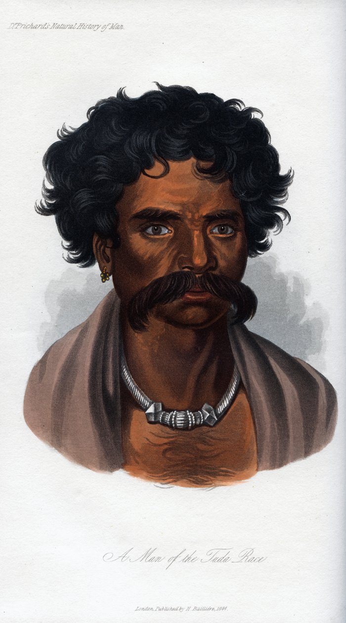 Tuda-rodun mies, 1848 tekijältä Unbekannt