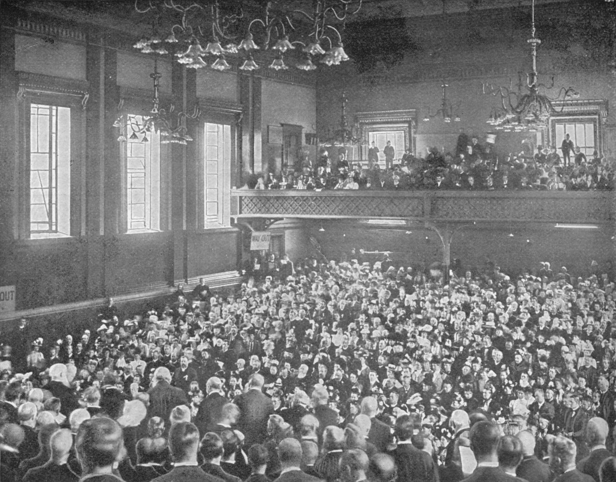 Toukokuun kokous, Exeter Hall, Lontoo, n. 1903 1903 tekijältä Unbekannt