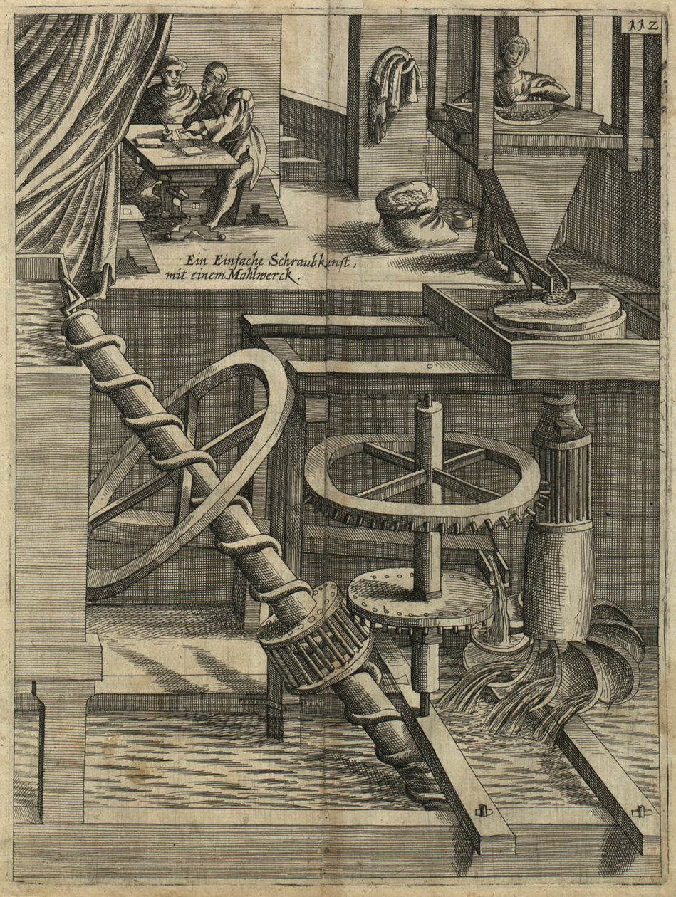 Mill as Perpetuum mobile, 1629 tekijältä Unbekannt