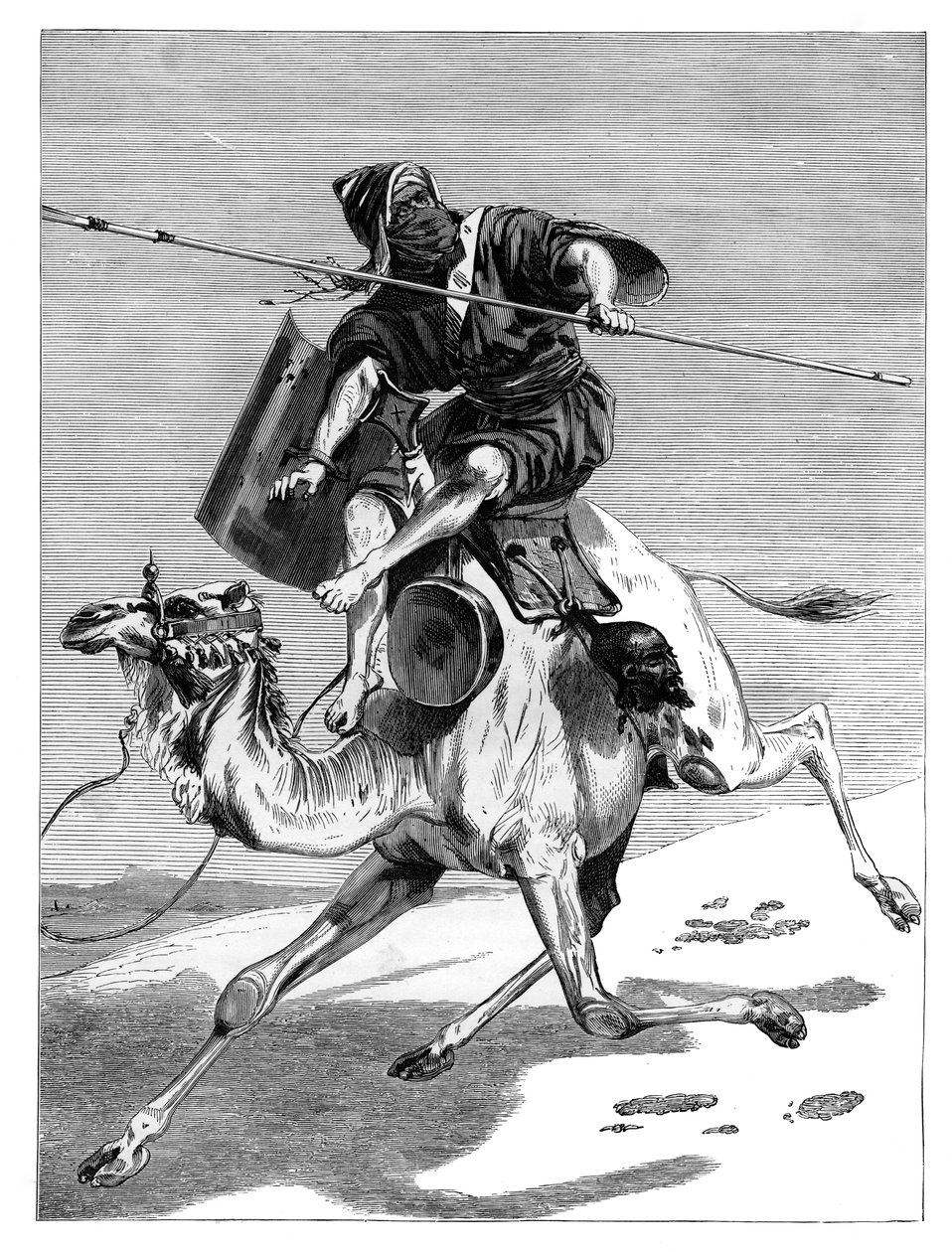 Maurilainen soturi, 1890 tekijältä Unbekannt