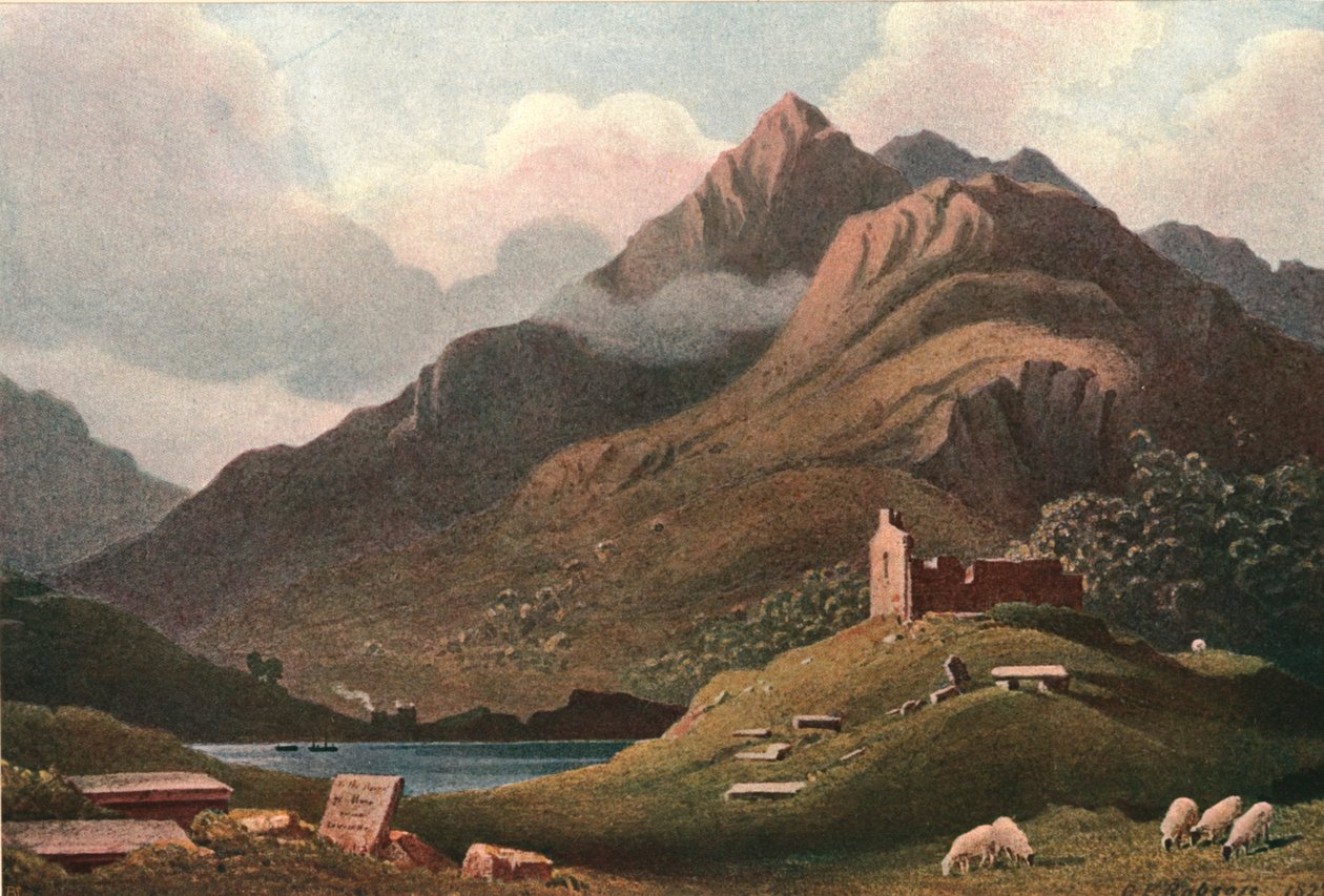 Vuoristomaisema - Ben Lomond, 1900. tekijältä Unbekannt