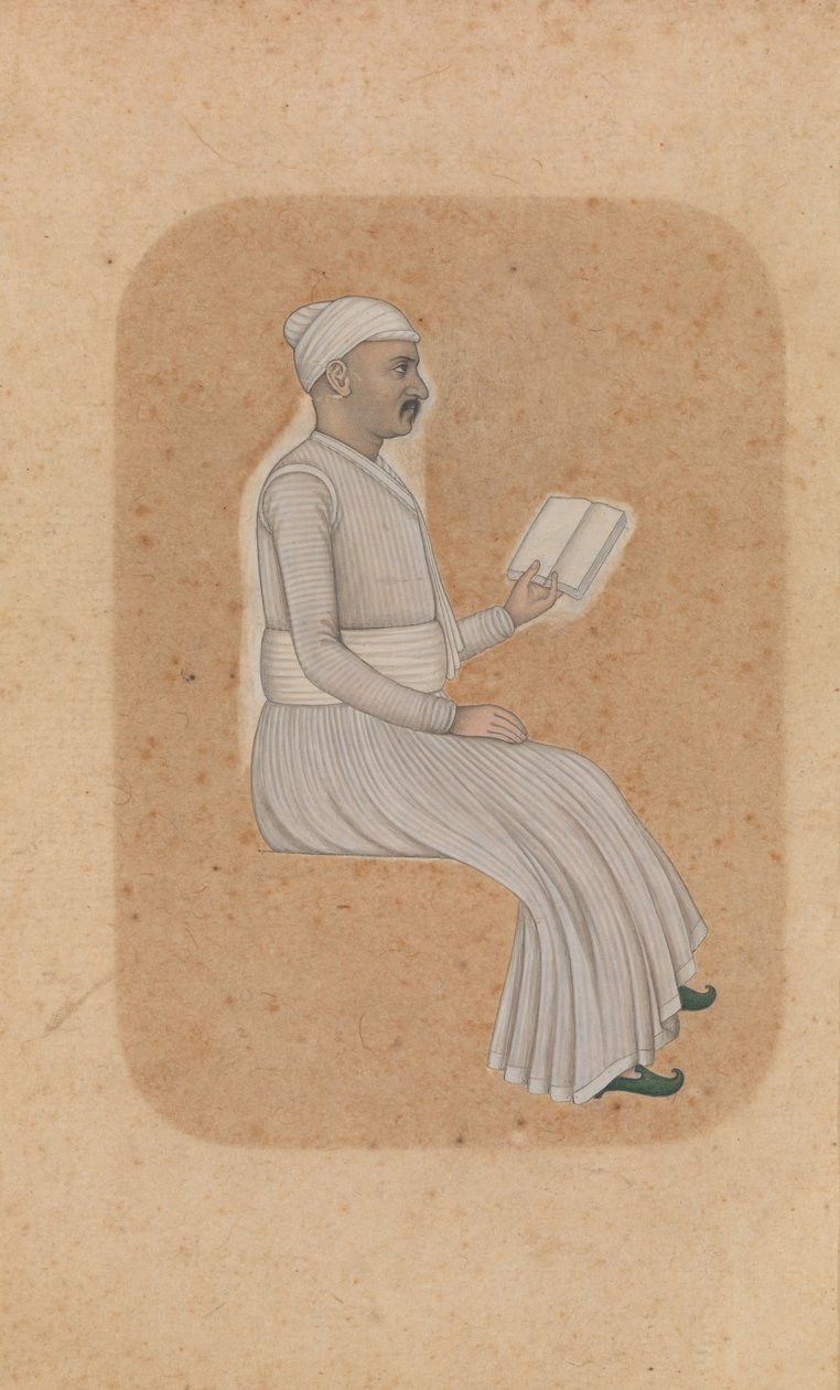Nobleman Reading, n. 1750-75. tekijältä Unbekannt