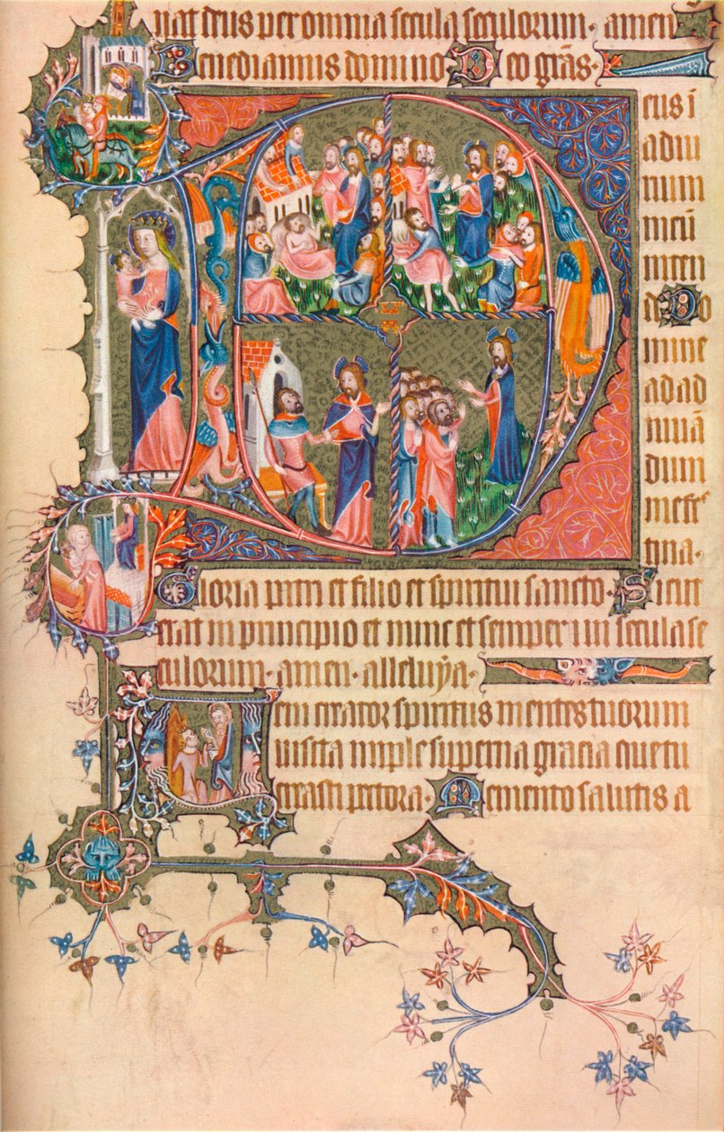 Sivu Egerton Bohunin psalteritunnilta, 1370, 1937 tekijältä Unbekannt