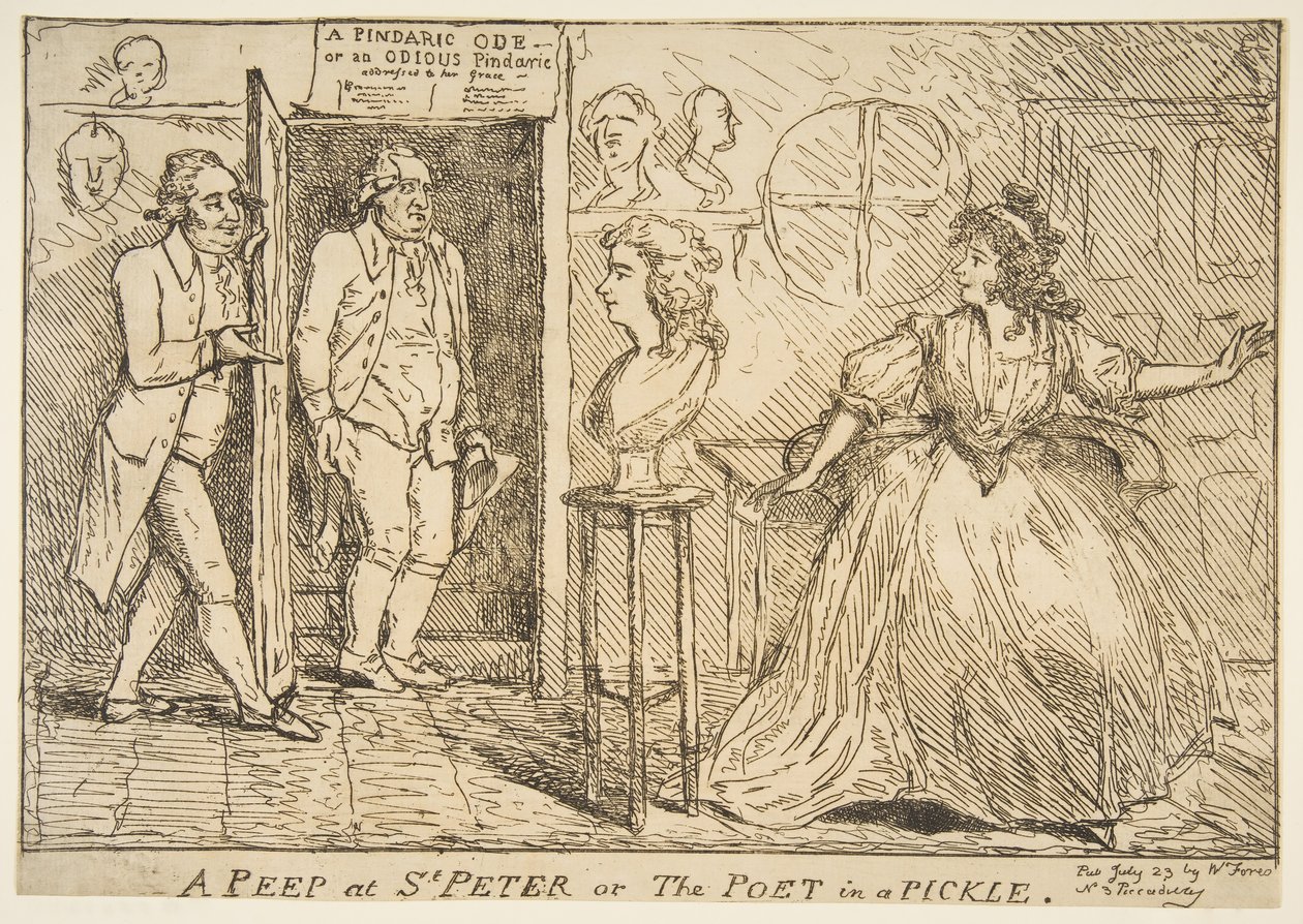 Kurkistus Pyhään Pietariin eli Runoilija suolakurkissa, 23. heinäkuuta 1789. tekijältä Unbekannt