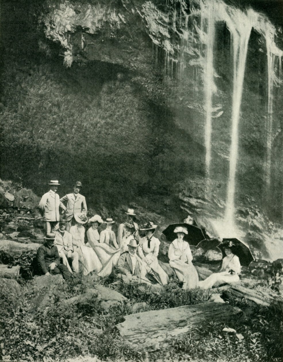 Piknik-bileet Maracas Fallsissa Trinidadissa Sir A. Moloneyn ja juhlien kanssa, 1902. tekijältä Unbekannt