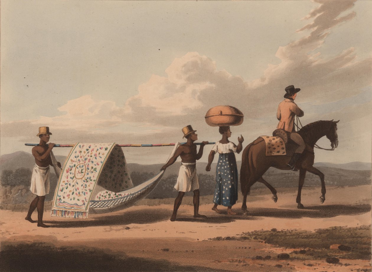 Planter ja hänen vaimonsa matkalla, 1816. tekijältä Unbekannt
