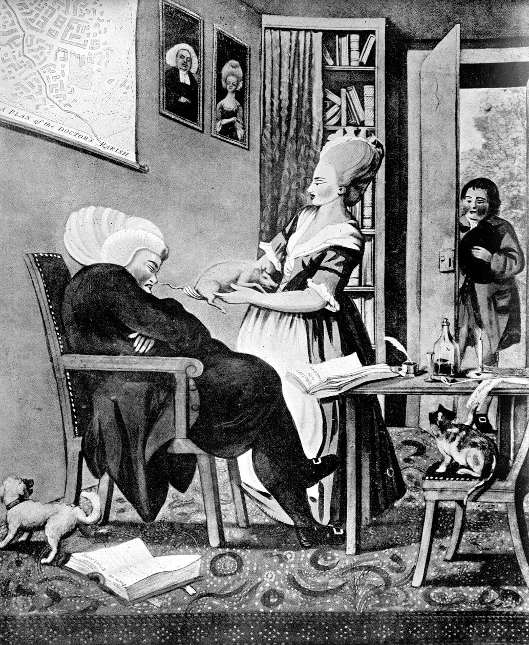 Miellyttävä tapa piristää tohtoria tai Thythe-possua, ei huonoa näköä. 1770 tekijältä Unbekannt