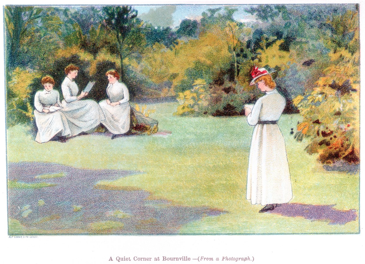 Hiljainen kulma Bournvillessä, 1892. tekijältä Unbekannt
