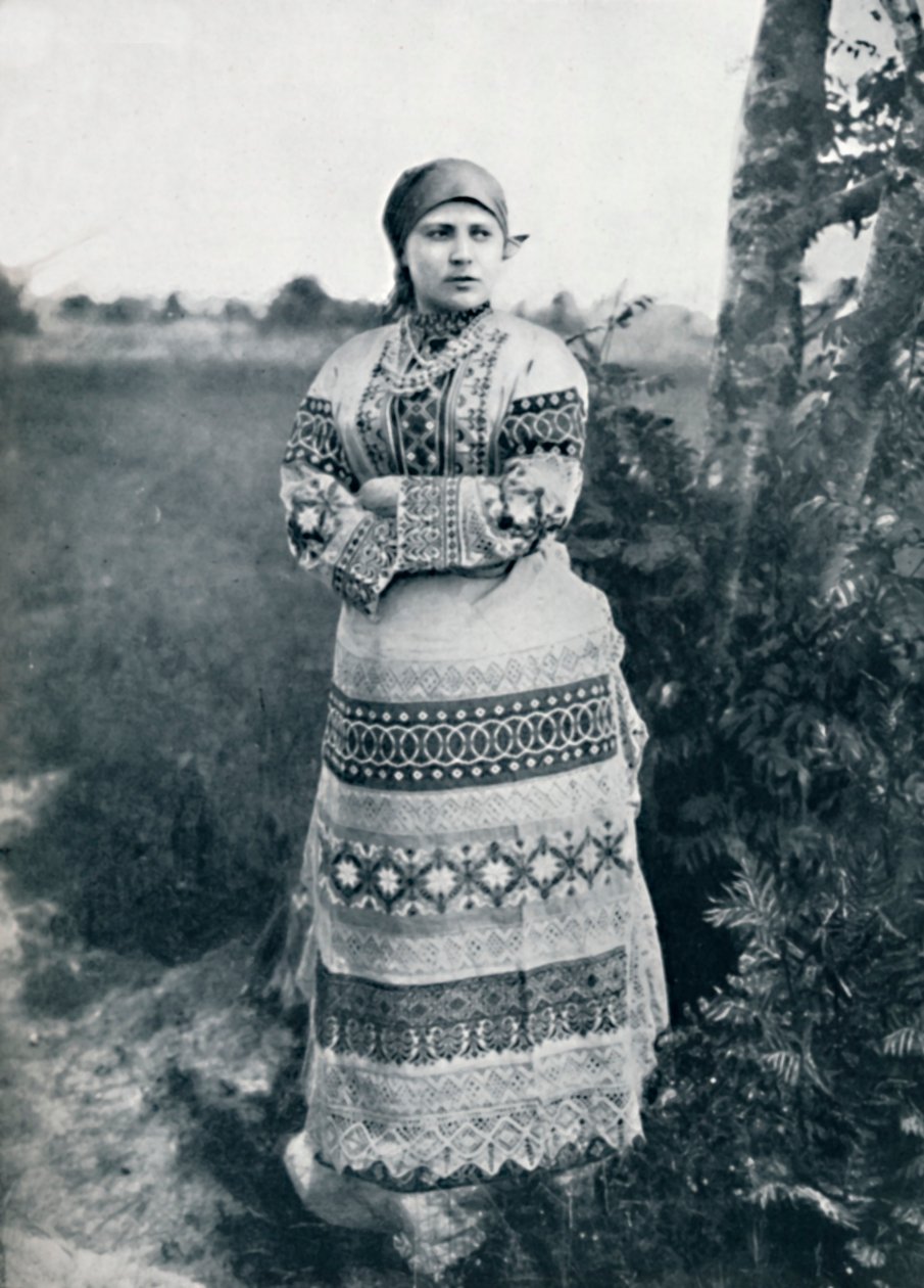 Venäläinen talonpoika puvussa, 1912 tekijältä Unbekannt