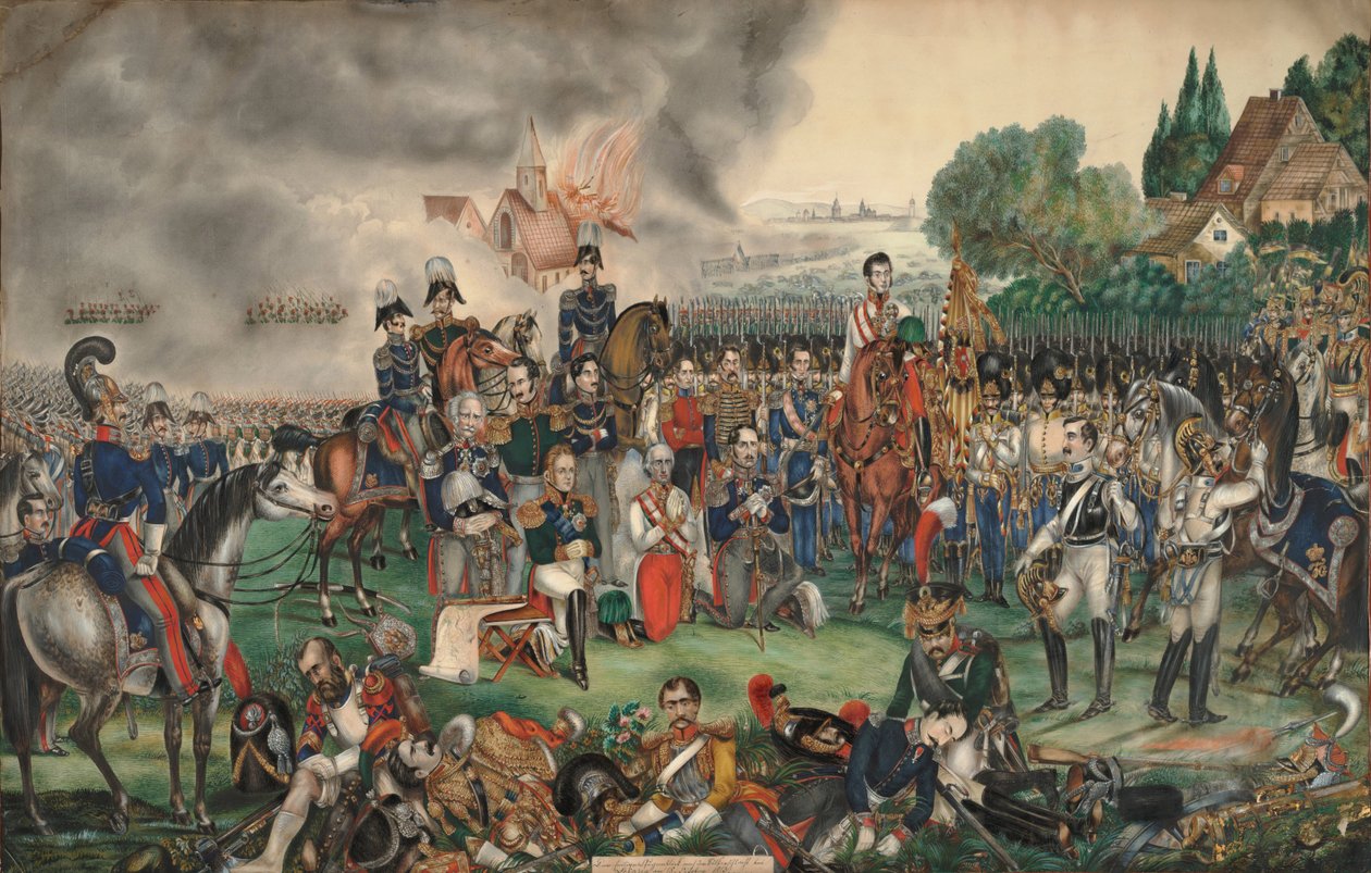 Pyhä hetki kansojen taistelun jälkeen 18. lokakuuta 1813 tekijältä Unbekannt
