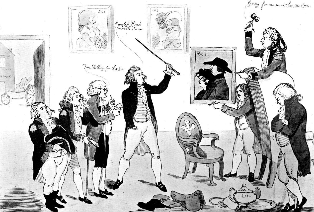 Scene in the School for Scandal, 1786 tekijältä Unbekannt