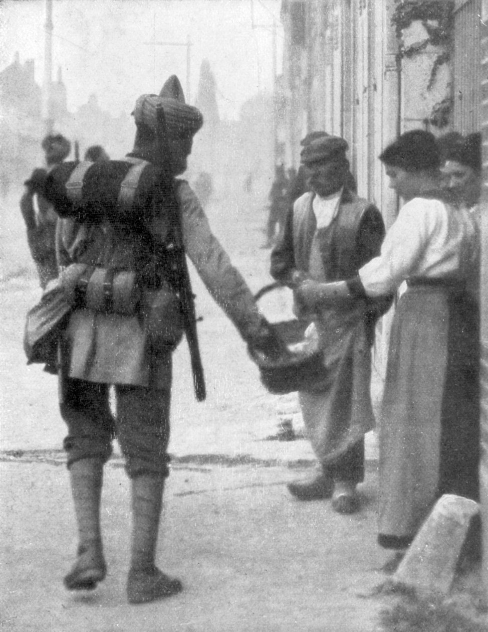 Brittiläisen Intian armeijan sotilas, Ranska, vuodelta 1915 tekijältä Unbekannt