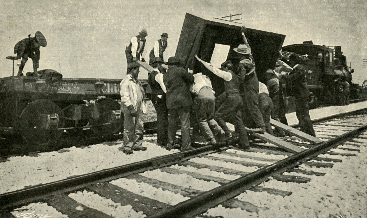 Erikoistavarajuna vie sen kiskoille, 1901. tekijältä Unbekannt