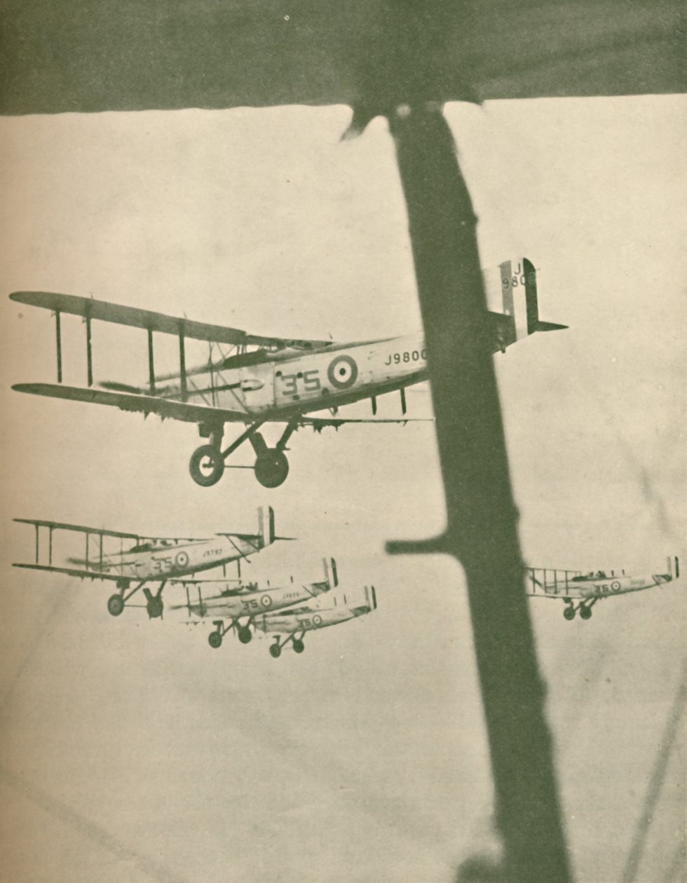Kuninkaallisten ilmavoimien lentue muodostumassa, 1927 tekijältä Unbekannt