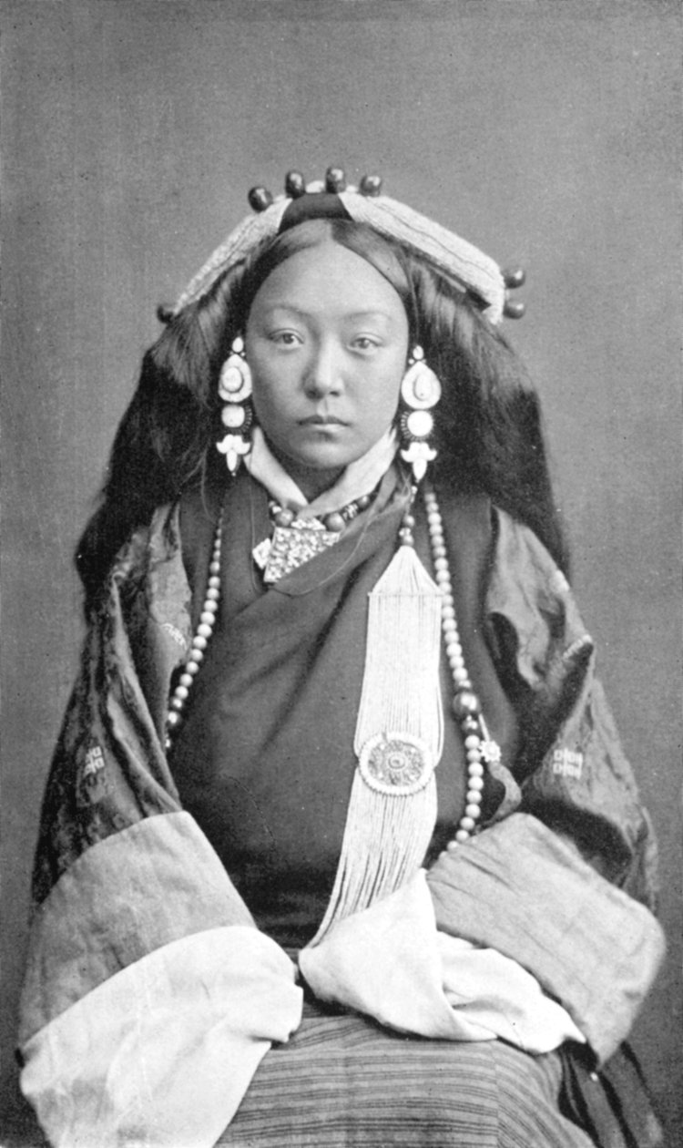 Tiibetiläinen nainen, 1910 tekijältä Unbekannt