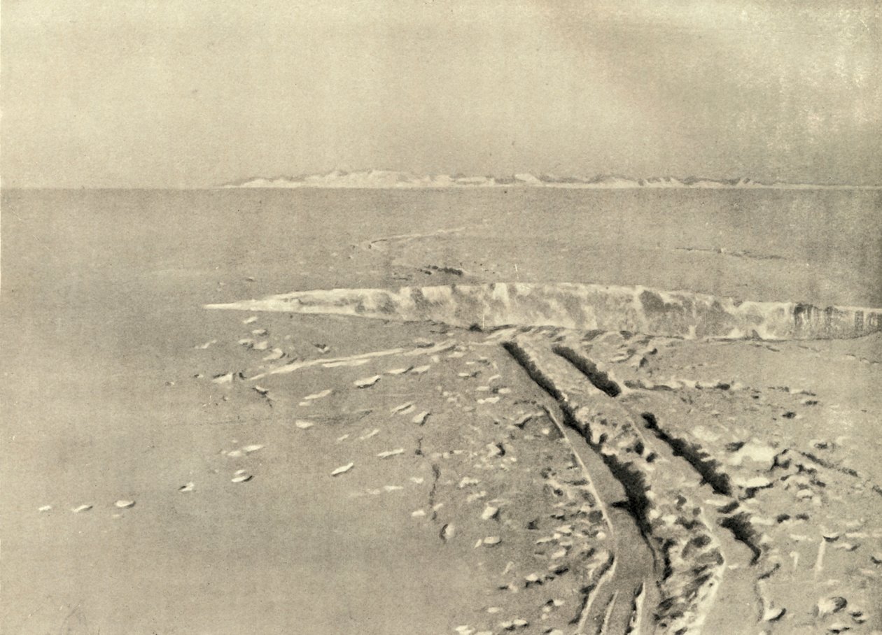 Tyypillinen halkeama tasaisella pinnalla, c1908, 1909. tekijältä Unbekannt
