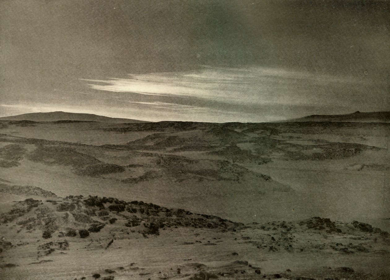Näkymä pohjoiseen, kohti kuolevaa aurinkoa, maaliskuussa 1908, 1909. tekijältä Unbekannt