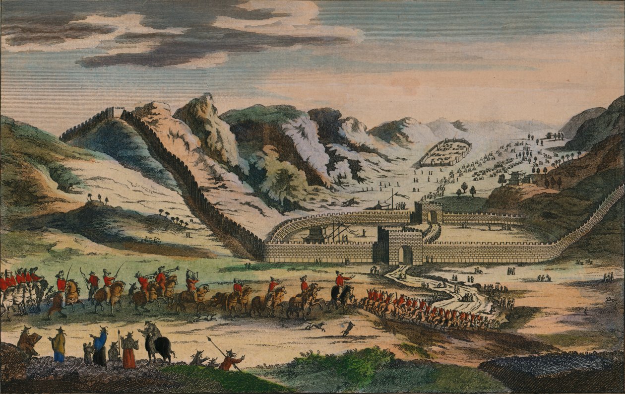 Näkymä Kiinan muurista, 1782 tekijältä Unbekannt