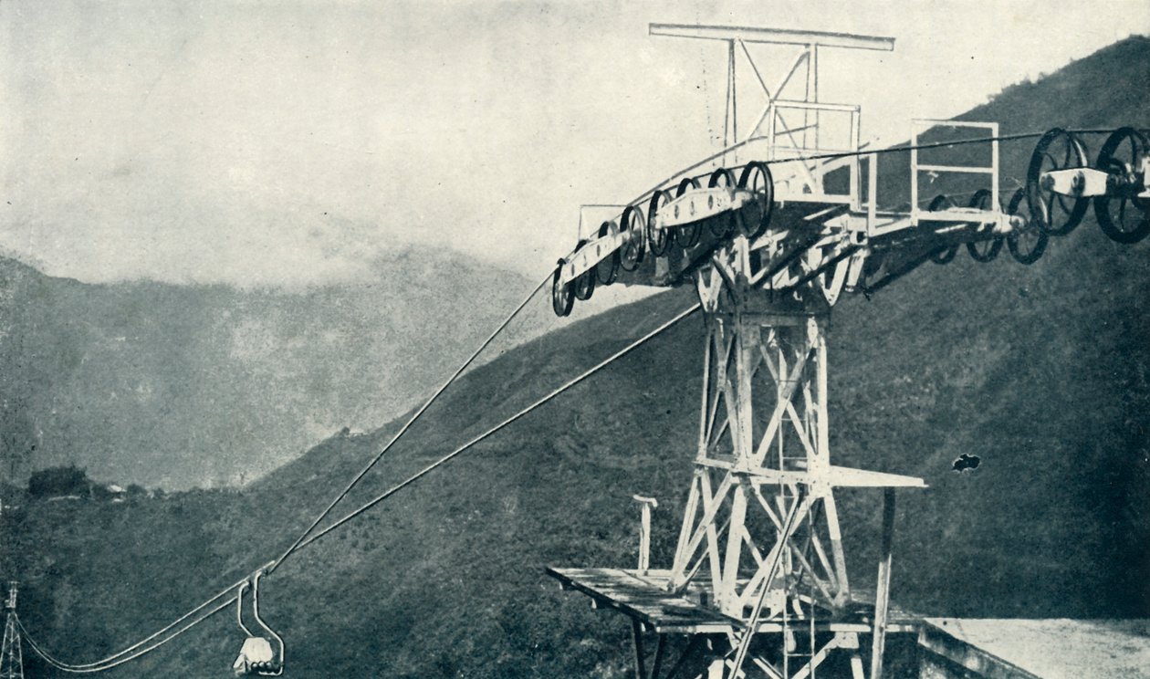 Näkymä köysiradalla tai köysiradalla, 1922. tekijältä Unbekannt