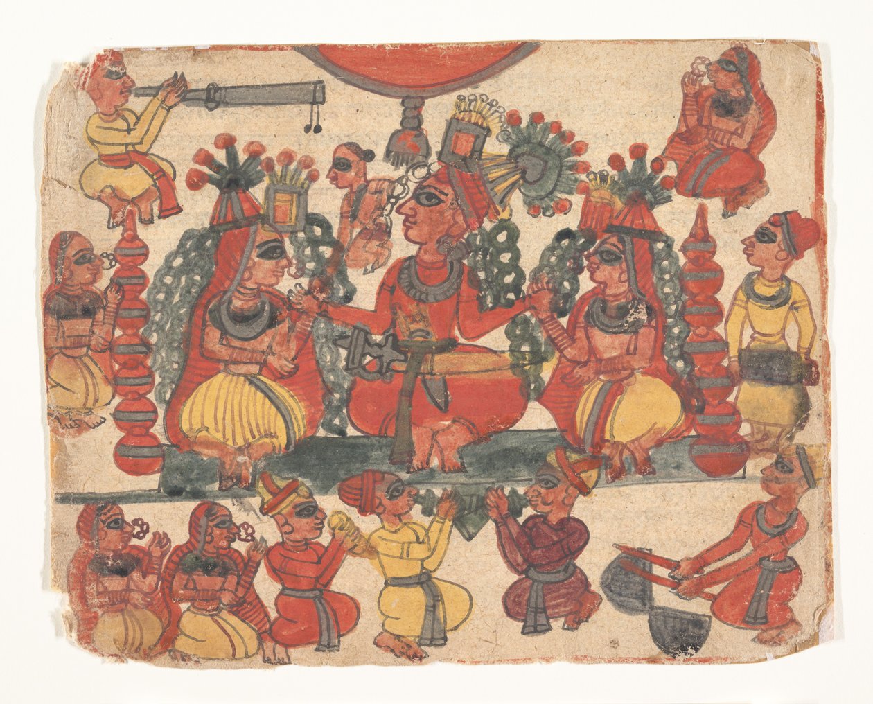 Hääkohtaus, 1700-luvun puoliväli. tekijältä Unbekannt