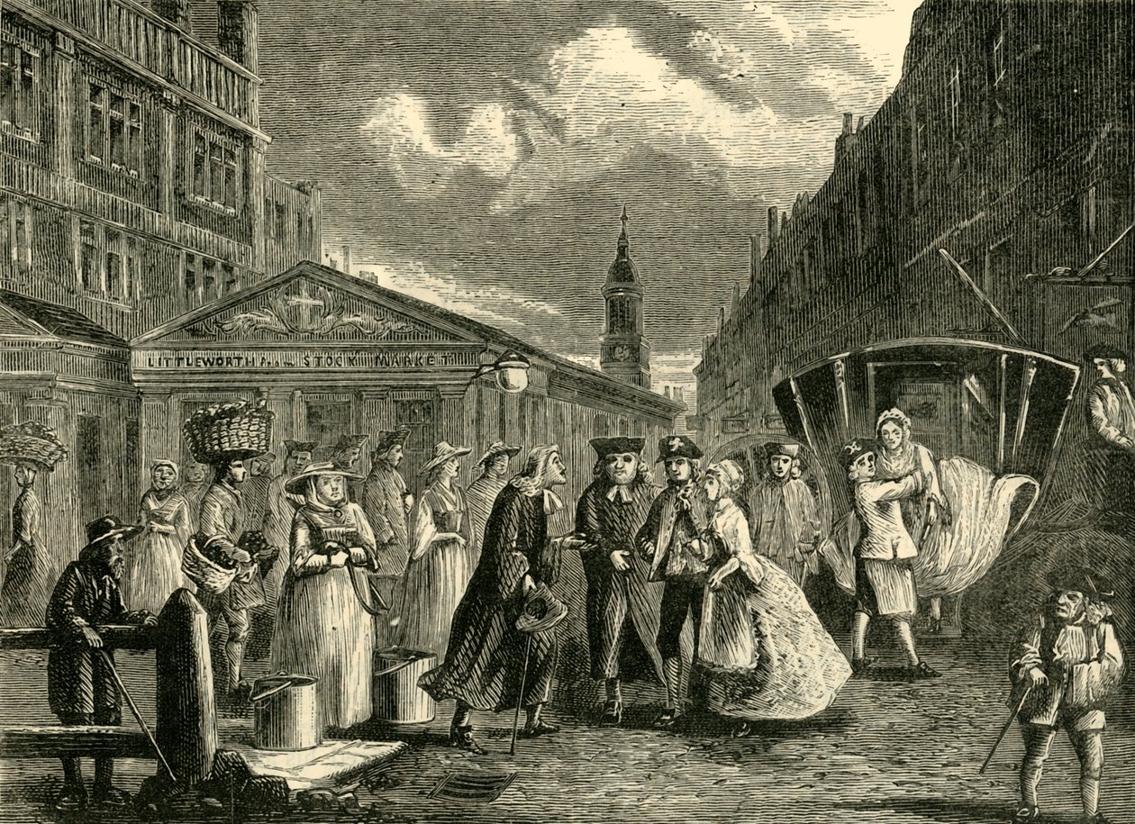 Häät laivastossa, 1740-luku, 1872. tekijältä Unbekannt