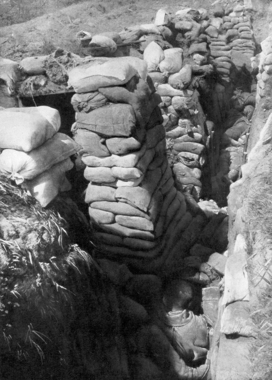 Vangittu saksalainen kaivaus- ja bunkkerijärjestelmä, Souchez, Artois, Ranska, 1. kesäkuuta 1915, 1926 tekijältä Unbekannt