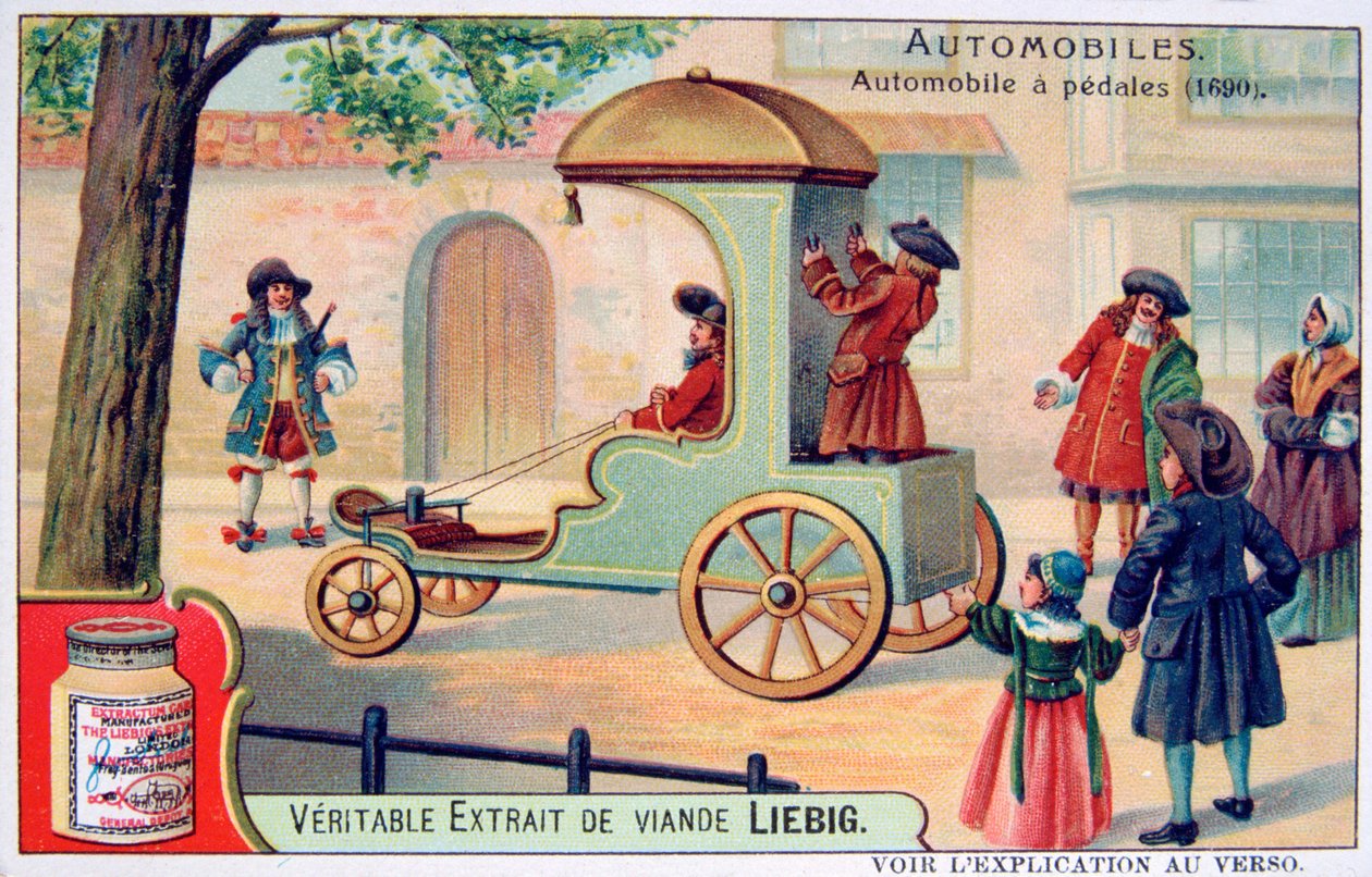 Auto polkimilla, 1690, c1900 tekijältä Unbekannt