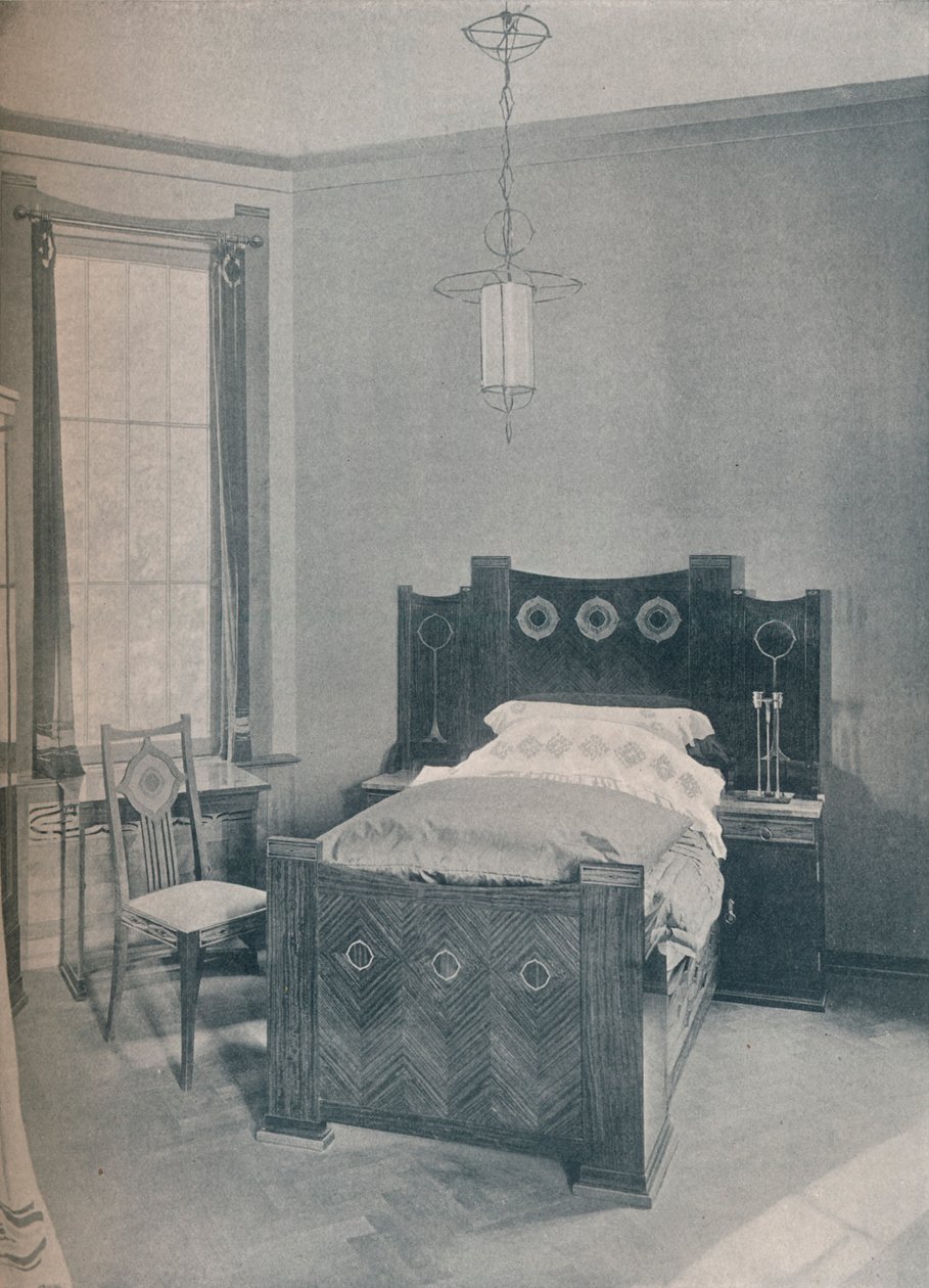 Peter Behrensin suunnittelema lastensänky, toteuttaja TD Heymann, 1901 tekijältä Unbekannt