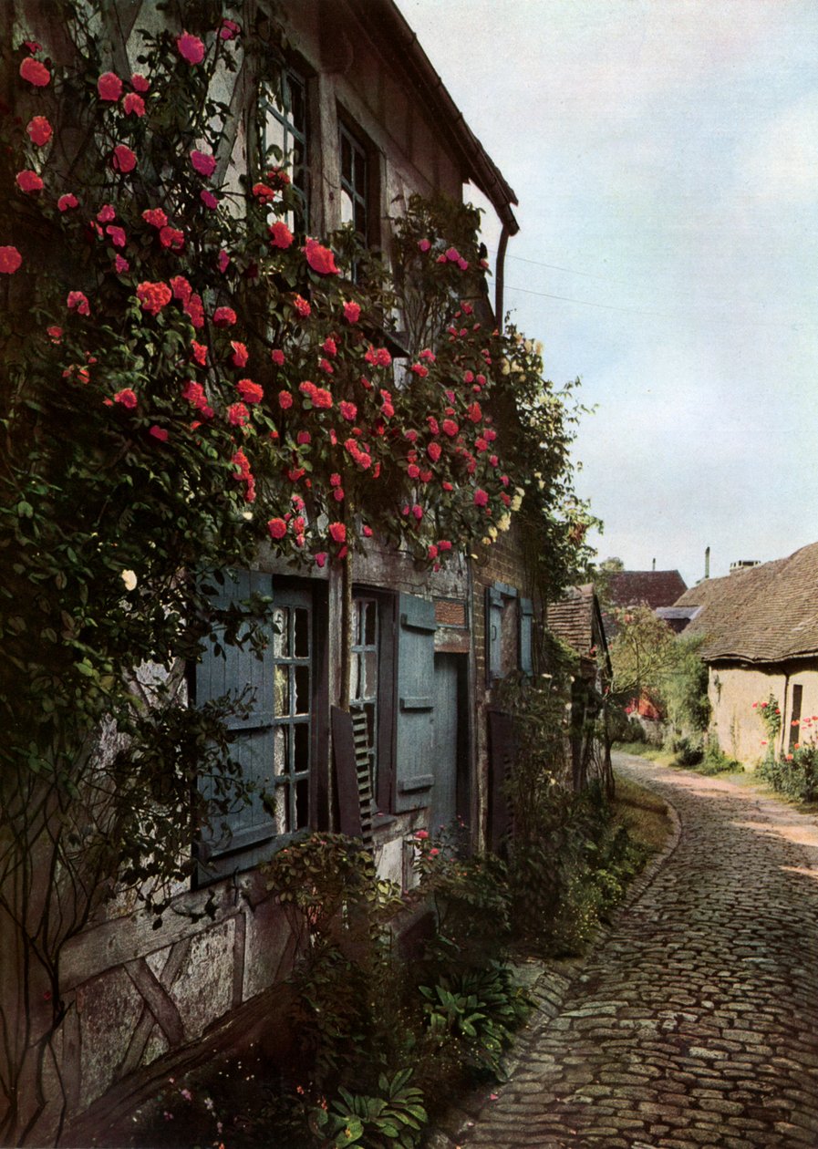 Mukulakivikatu Gerberoyssa, Ranskassa, 1938 tekijältä Unbekannt