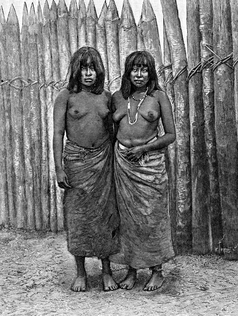 Pari Gran Chacon intiaaninaista, Etelä-Amerikka, 1895 tekijältä Unbekannt