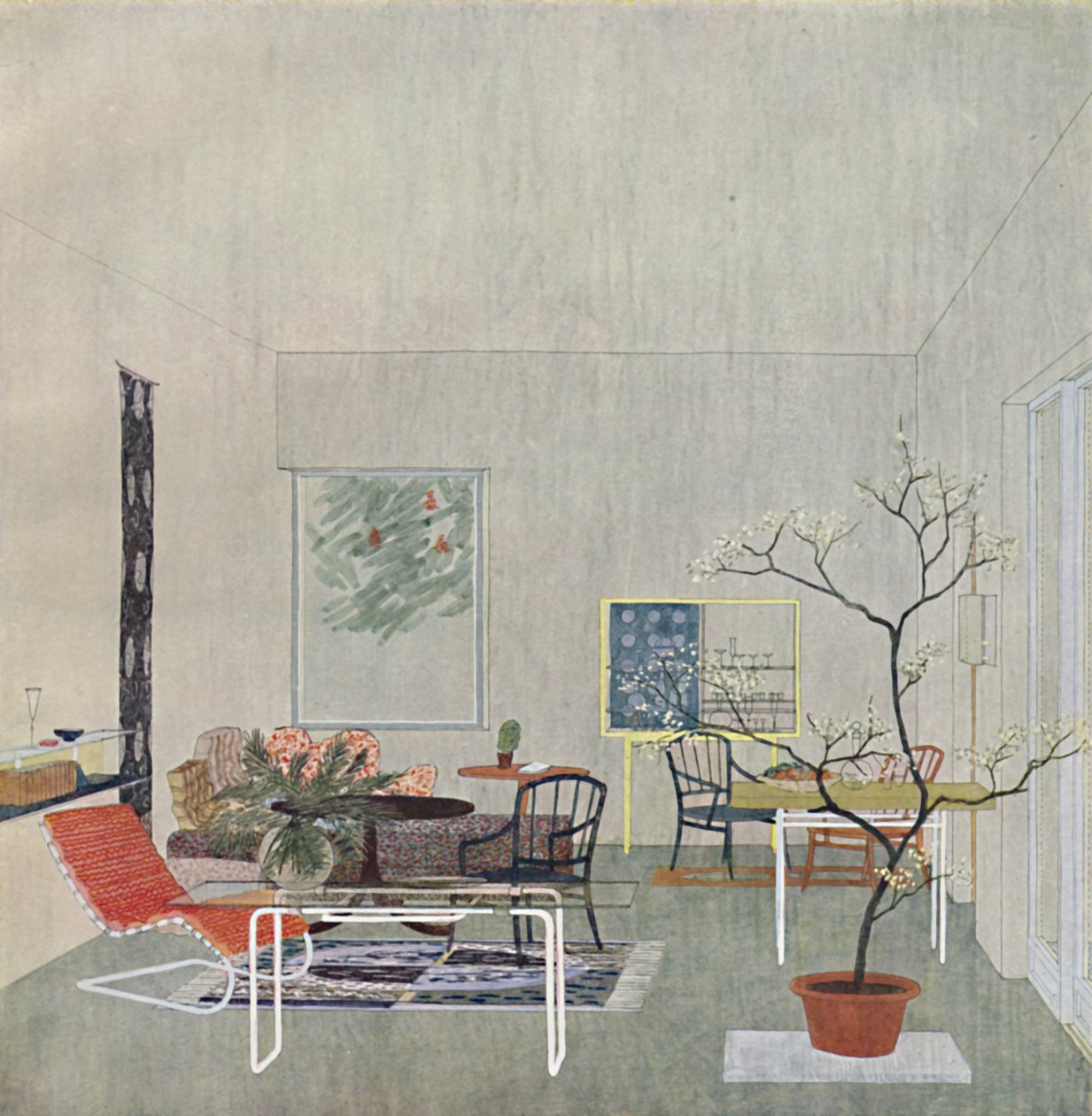 Wienin Georg Steinklammerin suunnittelema Gartenraum, 1935 tekijältä Unbekannt