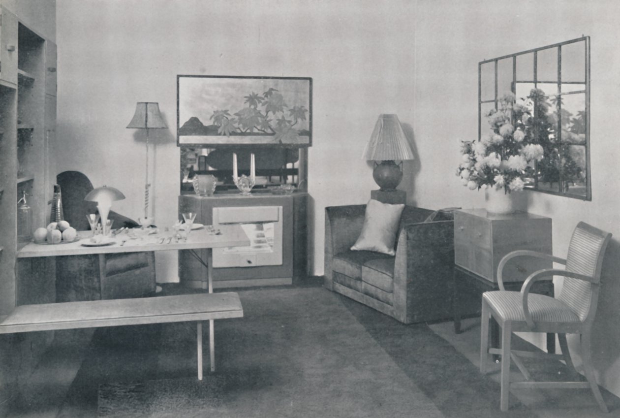 Ruokailu- ja olohuone, 1942. tekijältä Unbekannt