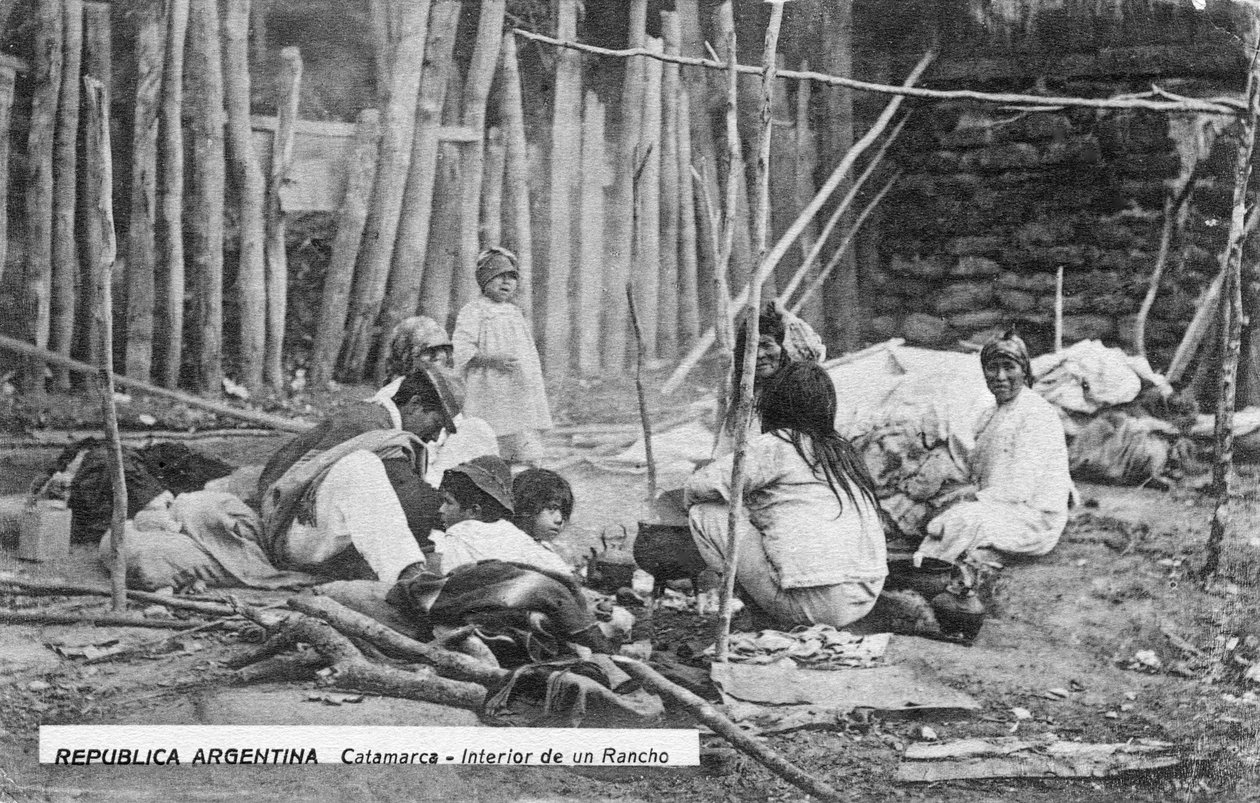 Perhe töissä, Catamarca, Argentiina, 1900-luvun alku tekijältä Unbekannt